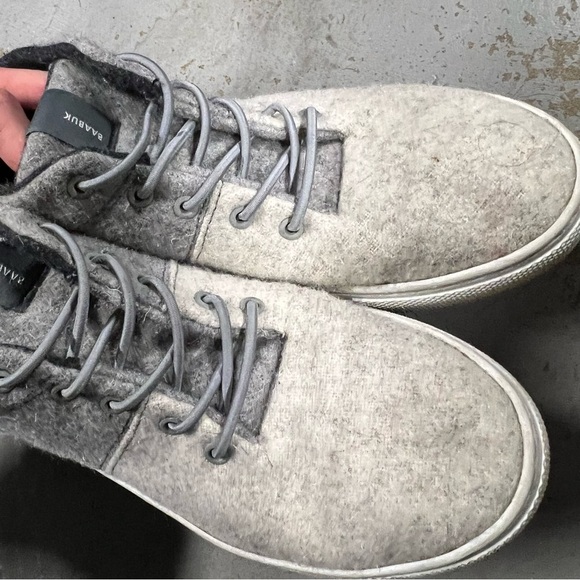 Baabuk Sky Wooler Shoe in Middle Grey Size 36 EUC - Picture 8 of 13
